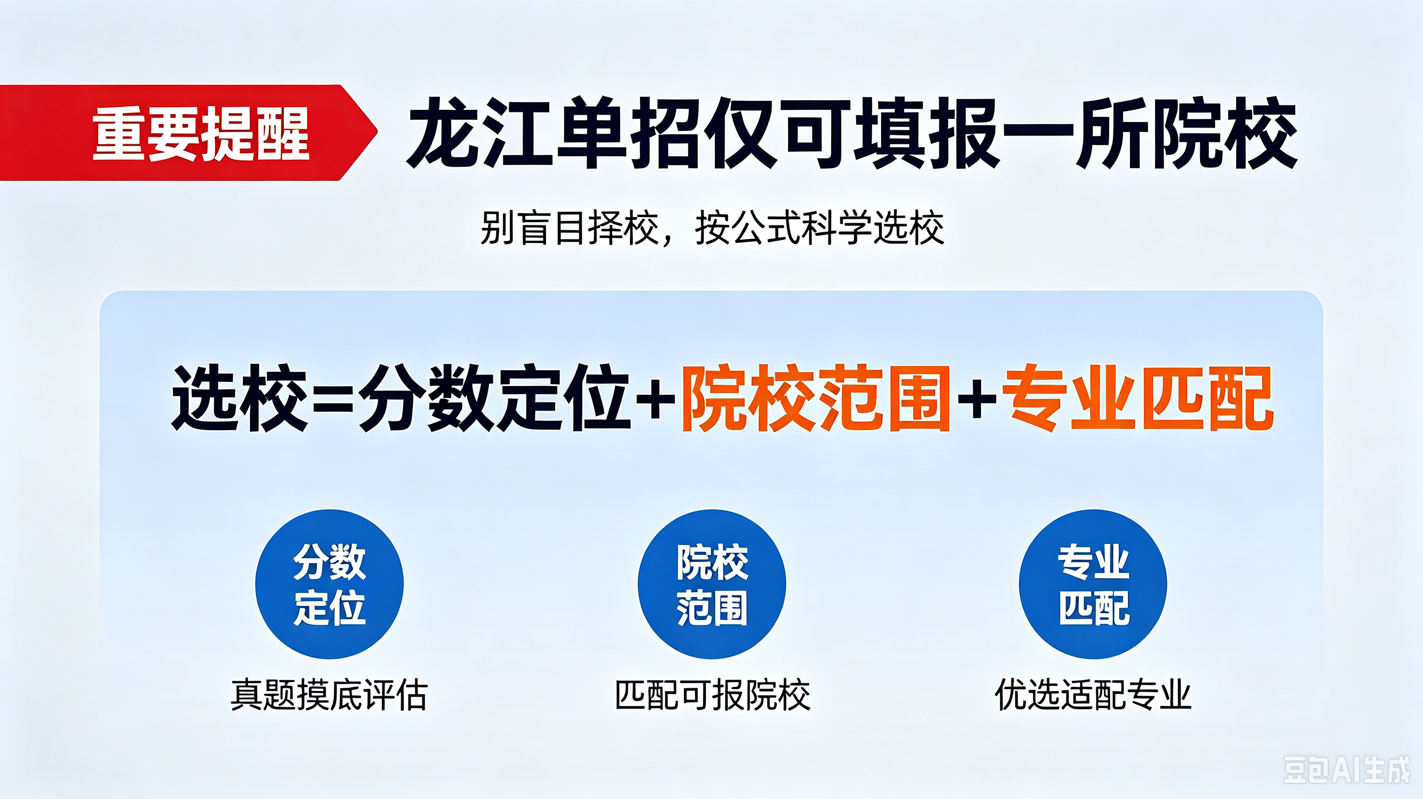 单招只能报一所学校，怎么选？