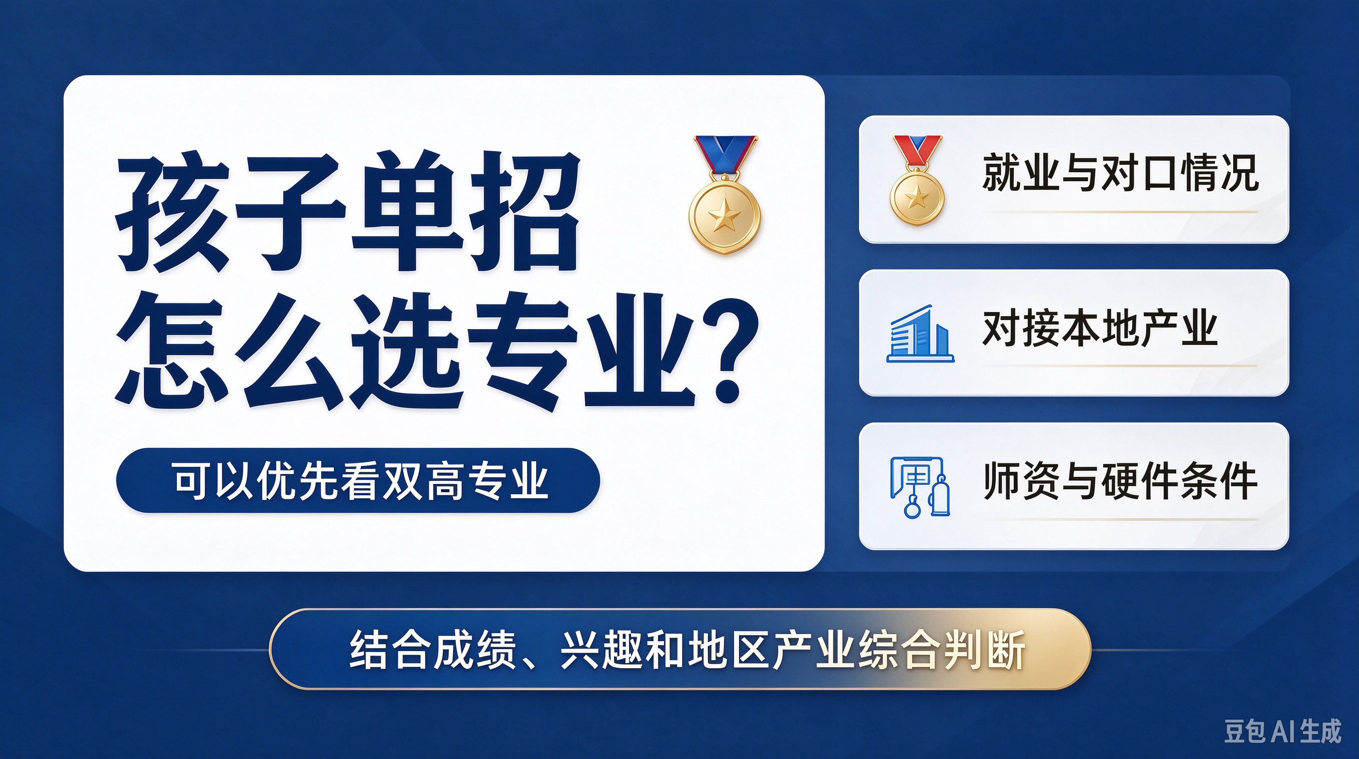 孩子单招怎么选专业？可以优先看 &ldquo;双高专业&rdquo;